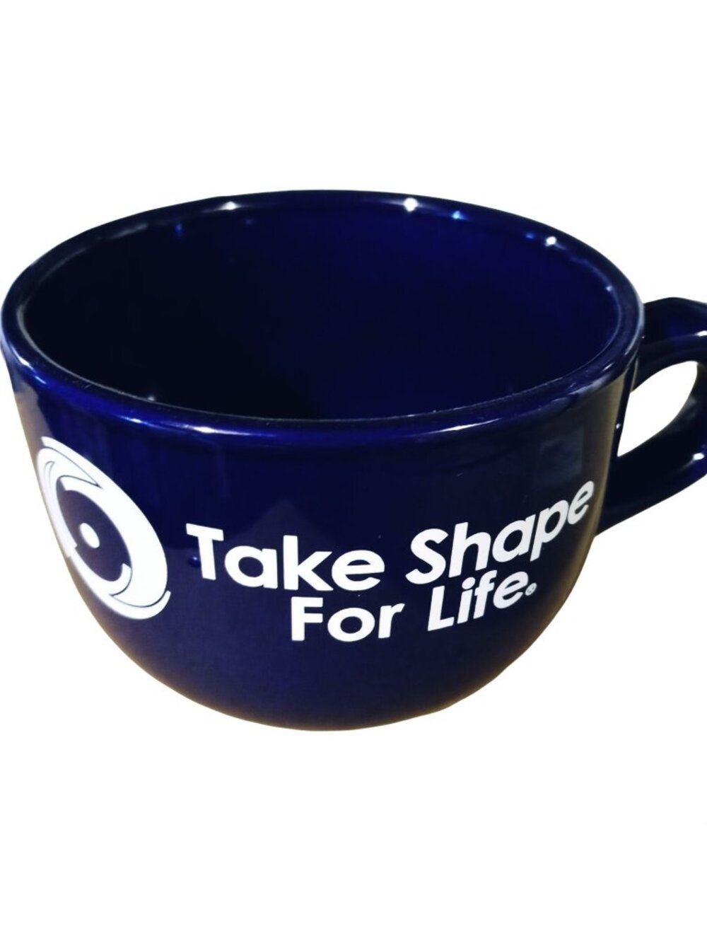 Large Blue Mug Cup Bistro Latte Soup Style TSFL Oversized Hot Cold Beverage